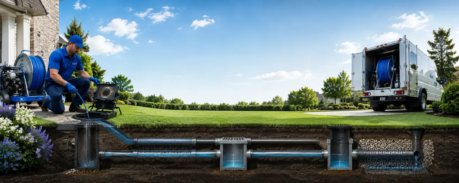 Outdoor drain cleaning information for Keego Harbor, MI